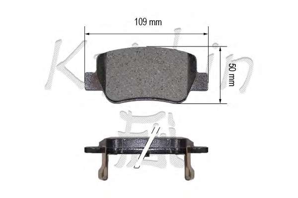 Комплект тормозных колодок, дисковый тормоз