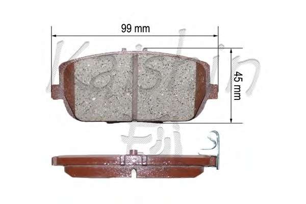 Комплект тормозных колодок, дисковый тормоз