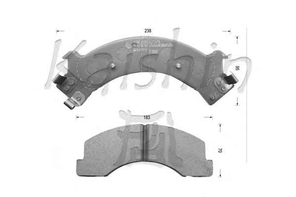 Комплект тормозных колодок, дисковый тормоз
