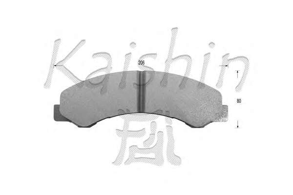 Комплект тормозных колодок, дисковый тормоз