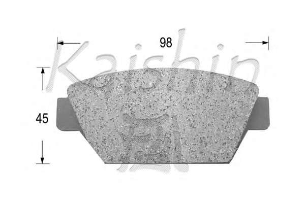 Комплект тормозных колодок, дисковый тормоз
