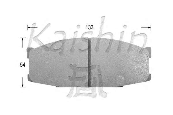 Комплект тормозных колодок, дисковый тормоз