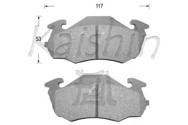 Комплект тормозных колодок, дисковый тормоз