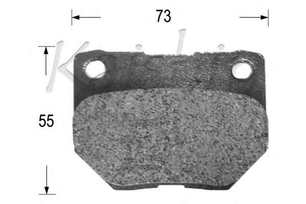 Комплект тормозных колодок, дисковый тормоз
