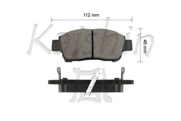 Комплект тормозных колодок, дисковый тормоз