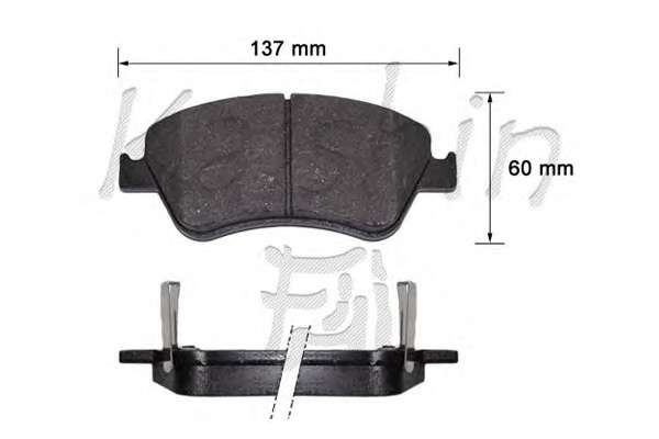 Комплект тормозных колодок, дисковый тормоз