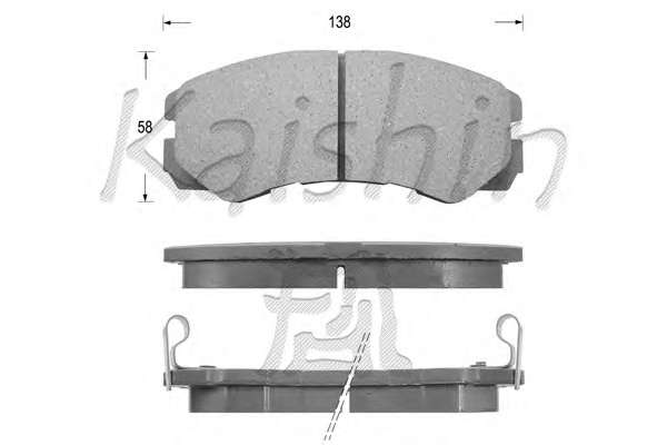 Комплект тормозных колодок, дисковый тормоз