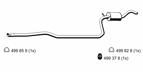 Предглушитель выхлопных газов
