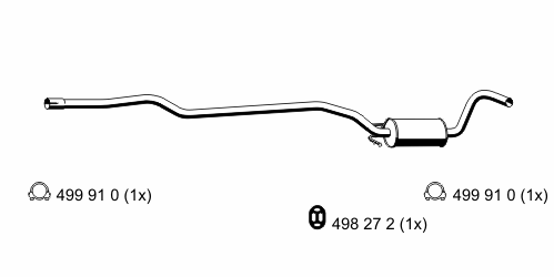 Предглушитель выхлопных газов