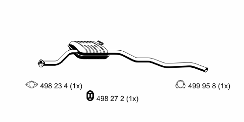 Предглушитель выхлопных газов