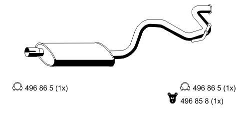 Глушитель выхлопных газов конечный