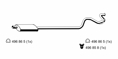 Глушитель выхлопных газов конечный