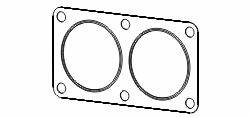 Прокладка, труба выхлопного газа
