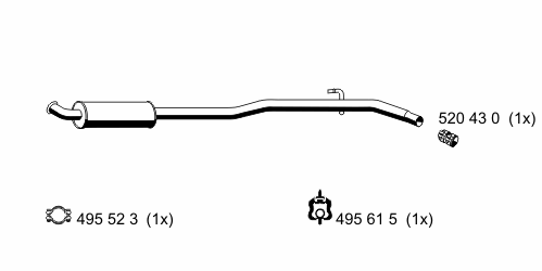 Предглушитель выхлопных газов