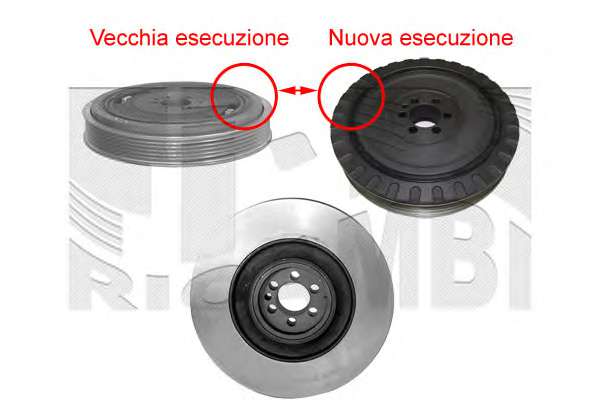 Ременный шкив, коленчатый вал