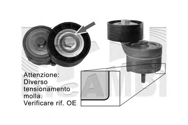 Натяжитель ремня, клиновой зубча