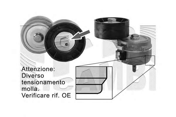 Натяжитель ремня, клиновой зубча