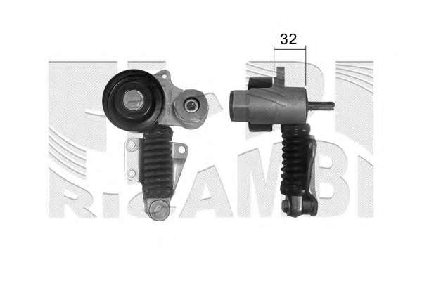 Натяжитель ремня, клиновой зубча