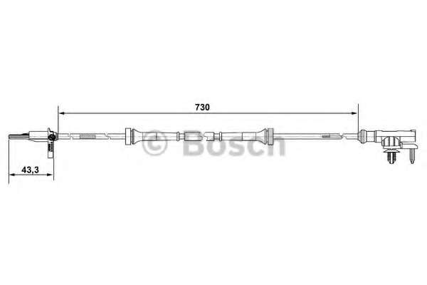 Датчик ABS (передній) Mitsubishi 1.1-1.5D 04-12