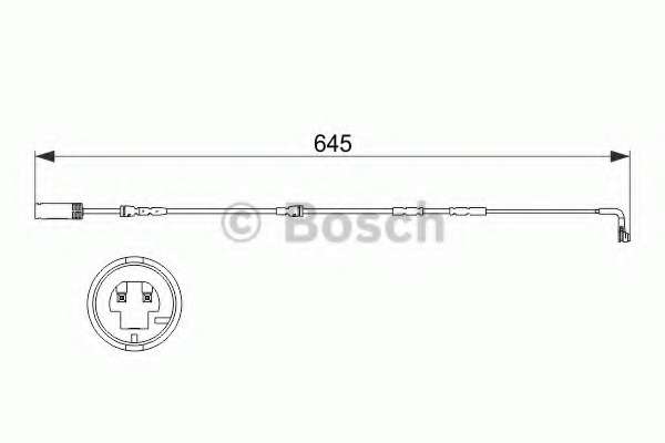 Датчик зносу гальмівних колодок (передніх) BMW X1 (E84) 2.0d 09-15 (L=645mm)