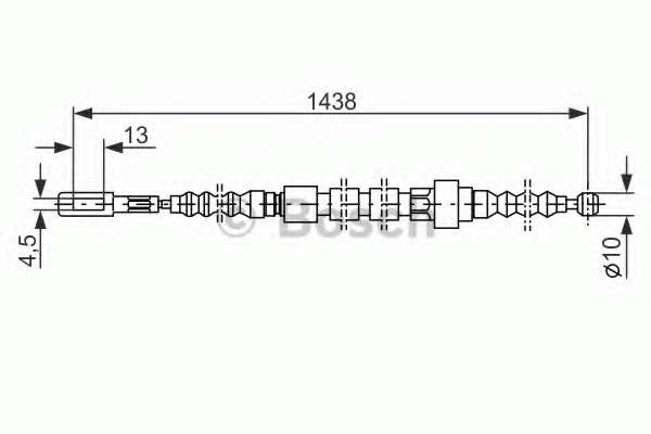 Трос, стояночная тормозная система
