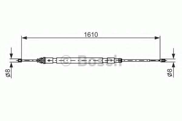Трос, стояночная тормозная система