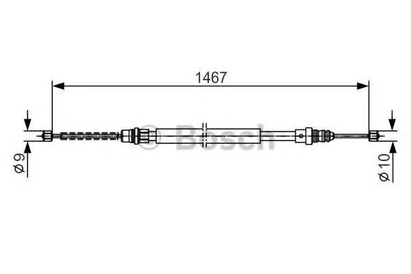 Трос, стояночная тормозная система