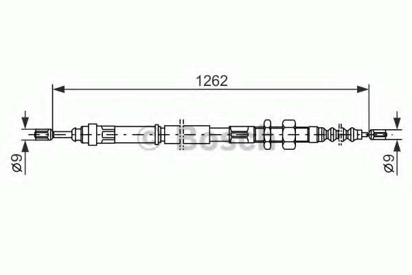 Трос, стояночная тормозная система