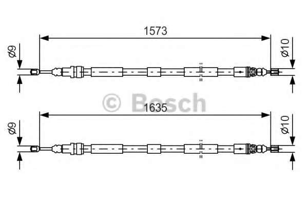 Трос, стояночная тормозная система