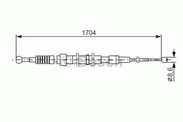 Трос, стояночная тормозная система