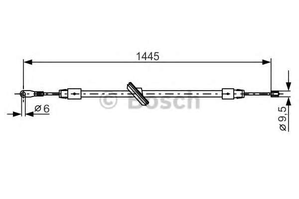 Трос, стояночная тормозная система