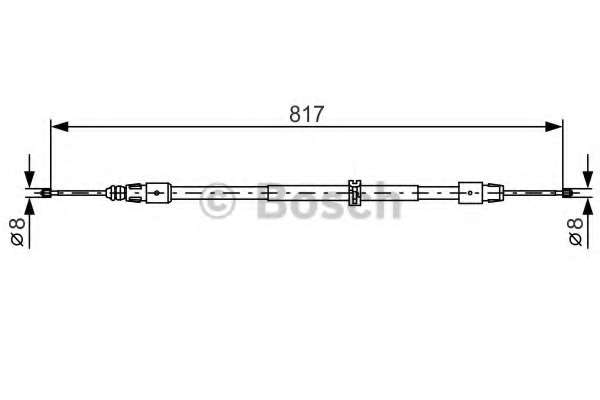Трос ручника (задній) MB M-class (W164) 05-11