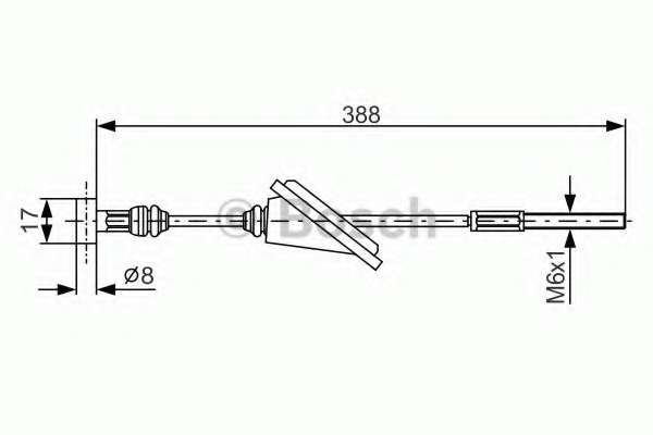 Трос, стояночная тормозная система