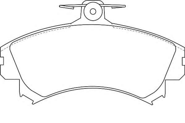 Комплект тормозных колодок, дисковый тормоз