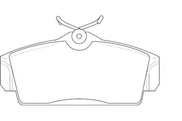 Комплект тормозных колодок, дисковый тормоз