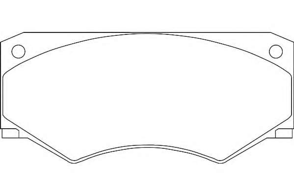 Комплект тормозных колодок, дисковый тормоз