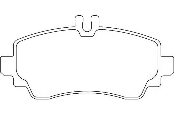 Комплект тормозных колодок, дисковый тормоз