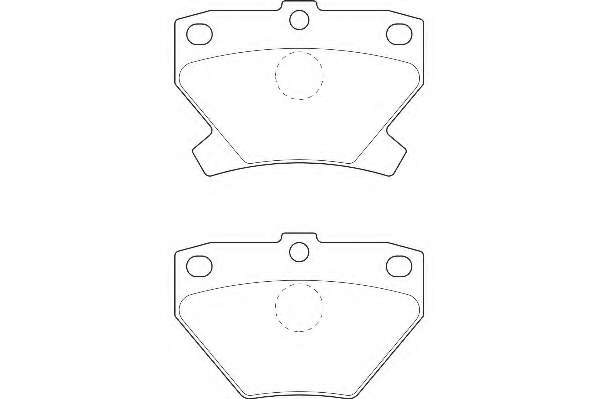 Комплект тормозных колодок, дисковый тормоз