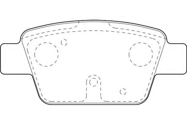Комплект тормозных колодок, дисковый тормоз