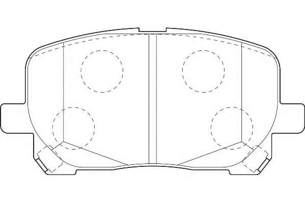 Комплект тормозных колодок, дисковый тормоз
