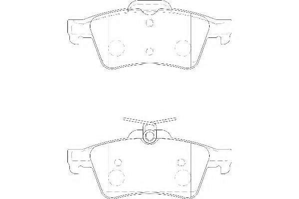 Гальмівні колодки, дискове гальмо (набір)