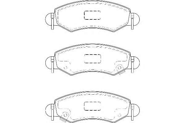 Комплект тормозных колодок, дисковый тормоз