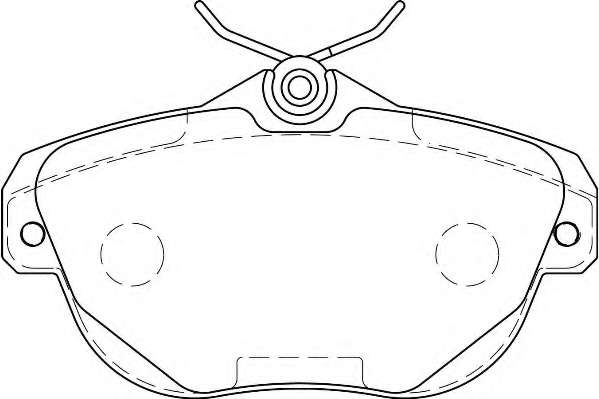 Комплект тормозных колодок, дисковый тормоз