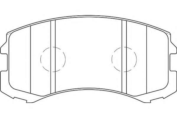 Комплект тормозных колодок, дисковый тормоз