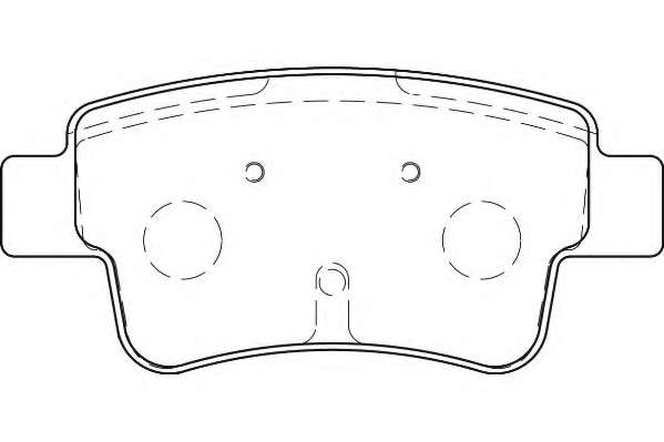 Комплект тормозных колодок, дисковый тормоз