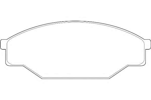 Комплект тормозных колодок, дисковый тормоз
