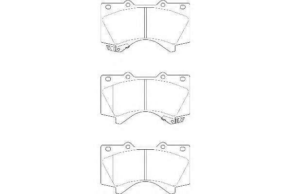 Комплект тормозных колодок, дисковый тормоз