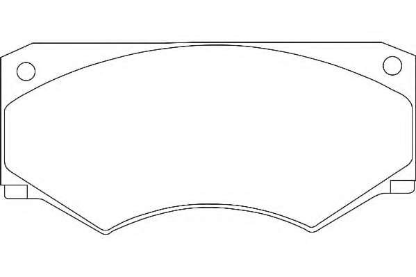 Комплект тормозных колодок, дисковый тормоз