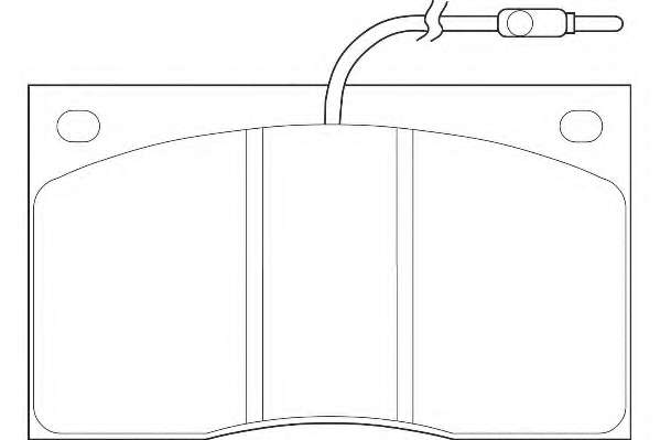 Комплект тормозных колодок, дисковый тормоз