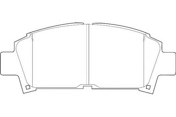 Комплект тормозных колодок, дисковый тормоз